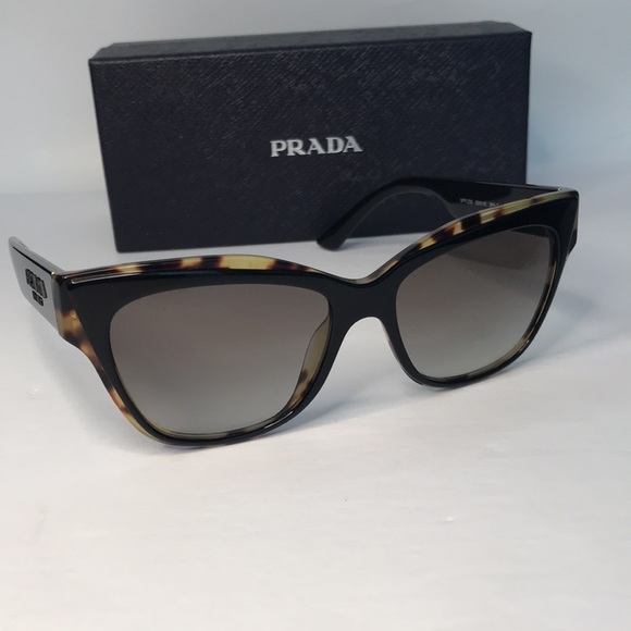 New - PRADA Acetate Cat Eye Sunglasses SPR 23X-F - Picture 5 of 15